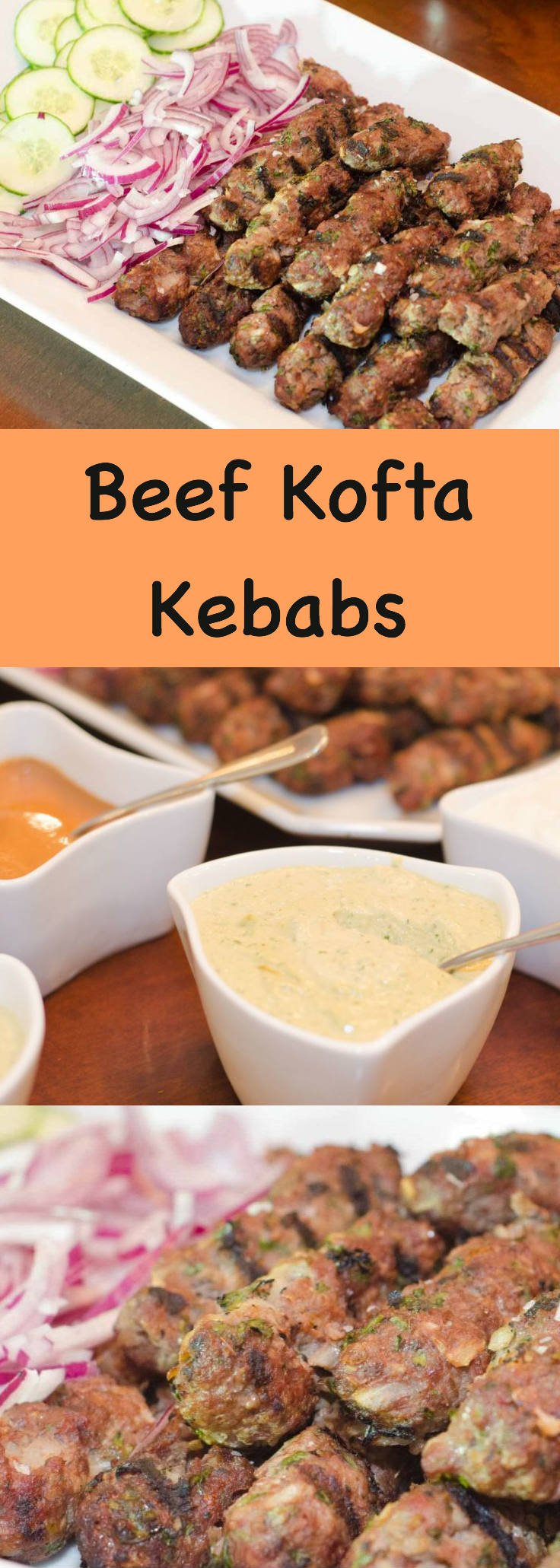 Beef Kofta Kebabs with Garlic-Tahini Sauce - Simple Awesome Cooking