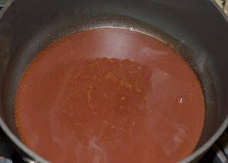 Red wine reduced down to 1 cup