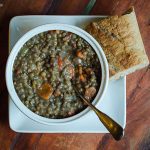 Ham Lentil and Vegetable Soup in the Pressure Cooker