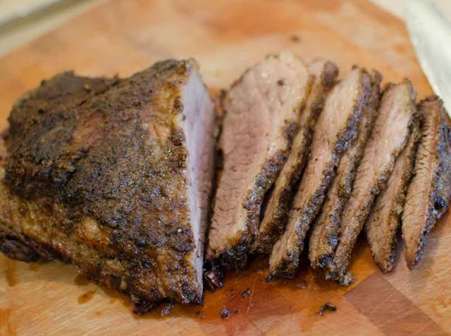 Slices of Beef Brisket from the Pressure Cooker