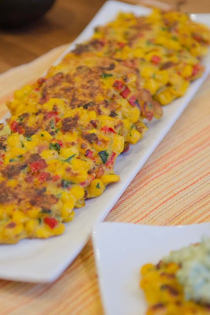 Corn and Yellow Squash Fritters