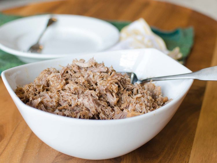 No Sauce Pulled Pork in a Pressure Cooker