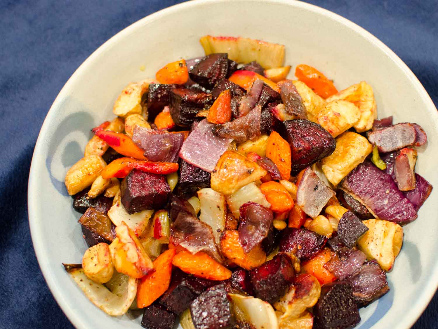 Oven Roasted Root Vegetables with Thyme and Parmesan Simple Awesome