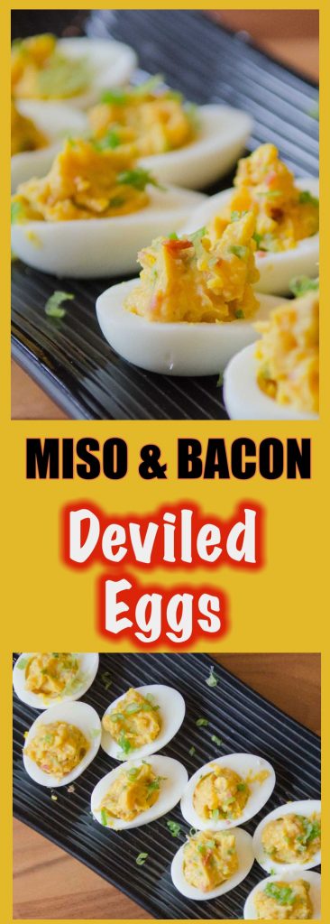 Pin these Miso Bacon Deviled Eggs