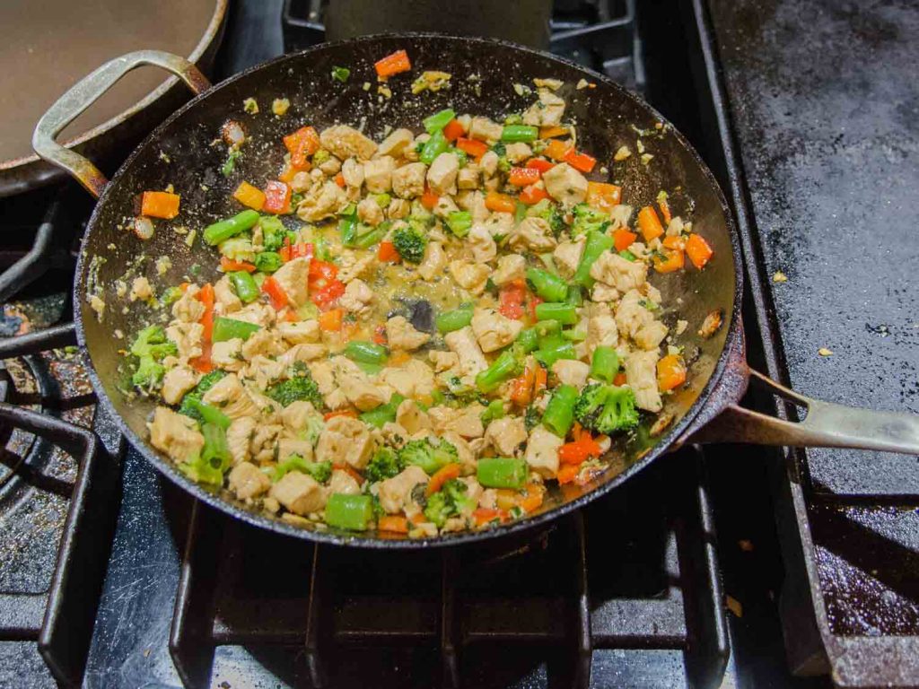 Basil Chicken and Cashew Stir Fry