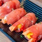 Smoked Salmon Rolls with Vegetables and Dill Cream Cheese