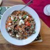 Wheatberry Salad with Roasted Red Peppers, Olives and Basil