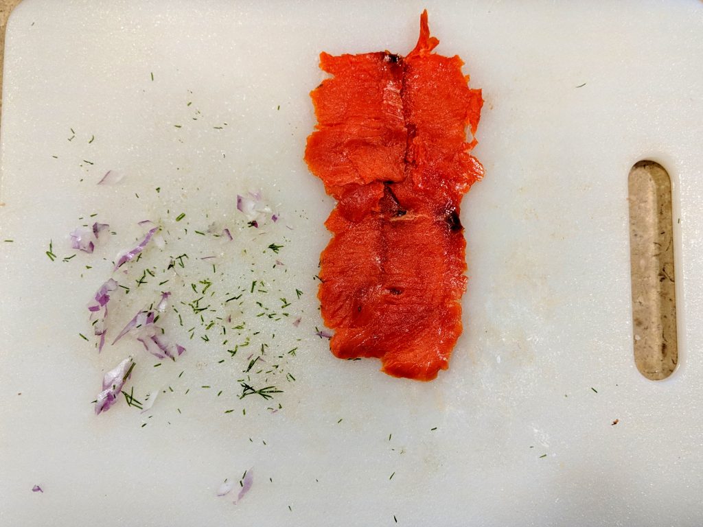 Smoked Salmon Rolls Step 1