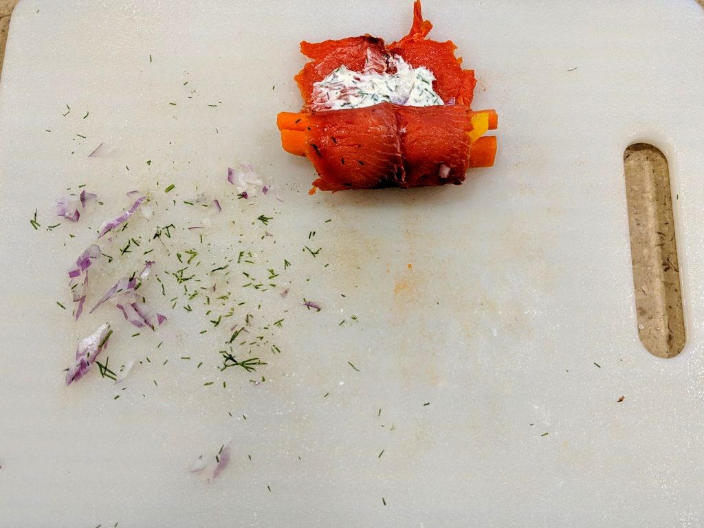 Smoked Salmon Rolls Step 4