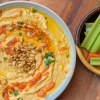 Roasted Red Pepper hummus with vegetables