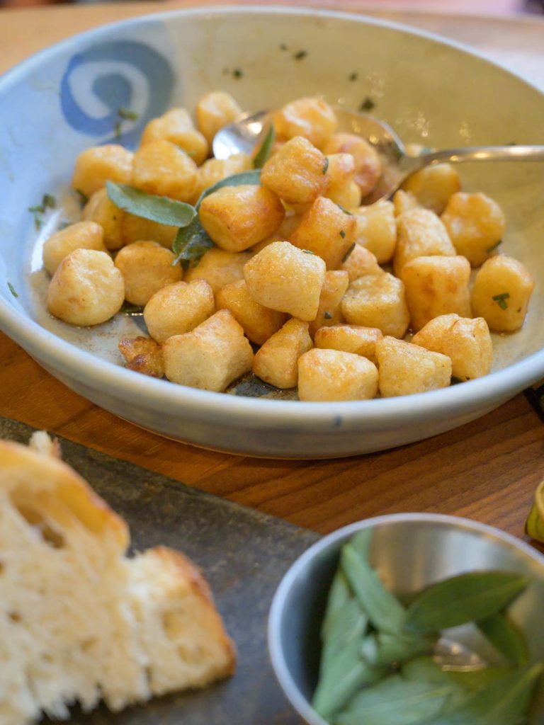 Trader Joes Cauliflower Gnocchi with Browned Butter